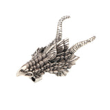 Mythology Bronze Dragon Head Spacer Bead for DIY Jewelry