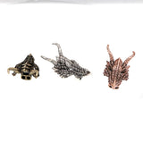 Mythology Bronze Dragon Head Spacer Bead for DIY Jewelry
