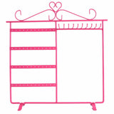Metal 4 Tiers Earring Hanging Holder Jewelry Organizer Tower Stand