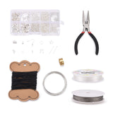 Metal Accessories Sets Jewelry Findings Tools Crimp Beads Lobster Clasps