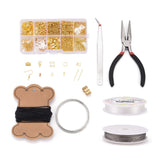 Metal Accessories Sets Jewelry Findings Tools Crimp Beads Lobster Clasps