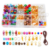 Metal African Hair Rings Beads Cuffs Tubes Charms Dreadlock Hair Braiding Kit