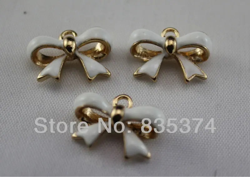 Enamel bowknot Pendant Jewelry connection Jewelry Findings