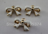 Enamel bowknot Pendant Jewelry connection Jewelry Findings