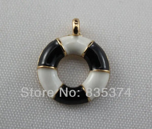 Enamel swim ring Pendant Jewelry Findings for DIY Jewelry