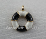 Enamel swim ring Pendant Jewelry Findings for DIY Jewelry