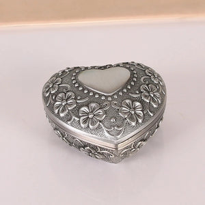 Metal Antique Jewelry Box Ring Storage Organizer Chest Christmas Gift