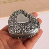Metal Antique Jewelry Box Ring Storage Organizer Chest Christmas Gift
