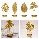 Metal Leaf Shape Jewelry Organizer Display Rack for Ornaments