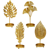Metal Leaf Shape Jewelry Organizer Display Rack for Ornaments