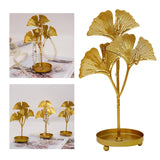 Metal Leaf Shape Jewelry Organizer Display Rack for Ornaments