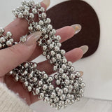 Metal Ball Necklace Hip-hop Punk Collarbone Chain Wedding Accessories