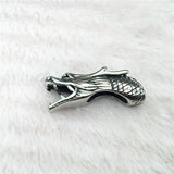 Dragon Head Stainless Steel European Large Hole Spacer Beads