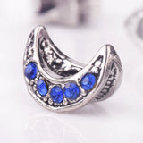 Metal Beads Rhinestone Charms for Jewelry Making 50 pcs
