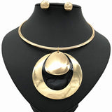 Metal African Style Choker Jewelry Set for Women