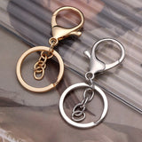 Metal Keyring Split Rings Lobster Clasp Key Chains Carabiner