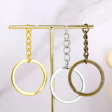Metal Keyring Split Rings Lobster Clasp Key Chains Carabiner