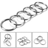 Metal Blank Keyrings Keychain Split Ring Keyfob Key Holder Rings DIY Pendant