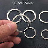 Metal Blank Keyrings Keychain Split Ring Keyfob Key Holder Rings DIY Pendant