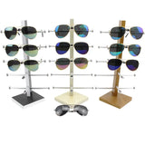 Metal Wood Sunglasses Eyeglasses Rack Display Stand Glasses Case Holder