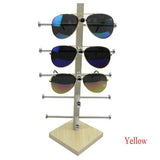 Metal Wood Sunglasses Eyeglasses Rack Display Stand Glasses Case Holder