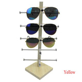 Metal Wood Sunglasses Eyeglasses Rack Display Stand Glasses Case Holder