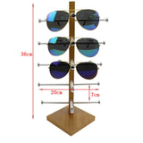 Metal Wood Sunglasses Eyeglasses Rack Display Stand Glasses Case Holder