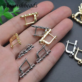 Brass Plated Nickel Earring Hooks 30pcs/lot