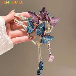 Metal Butterfly Hairpin Japanese and South Style Hair Accessories