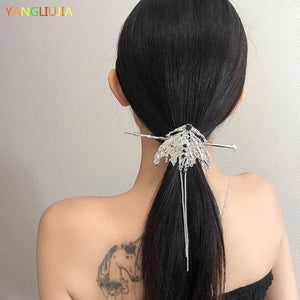 Metal Butterfly Tassel Hairpin Hair Accessories