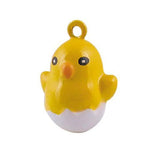 Metal Chicken Egg Jingle Bell Charms for Jewelry