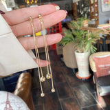 Chain Ball Earrings No Hole Ear Clips Tassels Clip On Earring