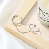 Metal Chain Cross Open Ring Hip-hop Punk Personality Index Finger Ring