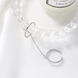 Metal Chain Cross Open Ring Hip-hop Punk Personality Index Finger Ring