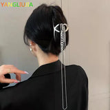 Metal Chain Tassels Hairpin Personality Hair Accessories Wedding Jewelry