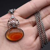 Metal Chain Green Aventurine Gourd Pendant Necklace Women's Jewelry