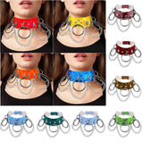 Metal Chain Spike Belt Collar Harness Women Goth Accessories Choker Necklace