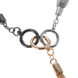 Metal Chain Tassel Pendant Bag Decoration Handbag Ornament Spring Coil Purse Buc