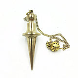 Metal Charm Pendulum For Dowsing Divination Reiki Healing Spiritual Wicca