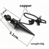 Metal Charm Pendulum For Dowsing Divination Reiki Healing Spiritual Wicca