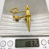 Metal Charm Pendulum For Dowsing Divination Reiki Healing Spiritual Wicca