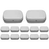 Metal Mini Storage Containers-12 Pack Portable Box for Jewelry, Beads, Pins