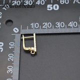 Copper Plated Nickel Earring Hooks for DIY Jewelry 30pcs