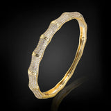 Metal Copper CZ Bangle Men Women Love Bangles Jewelry
