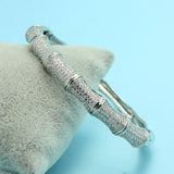 Metal Copper CZ Bangle Men Women Love Bangles Jewelry