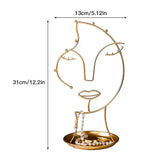 Metal Jewelry Display Rack for Women Rings Necklace Trinket