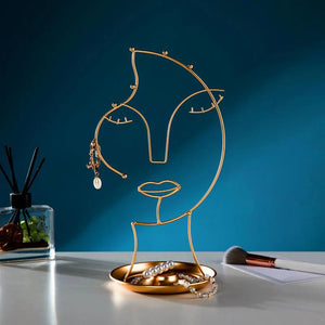 Metal Jewelry Display Rack for Women Rings Necklace Trinket