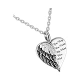 Heart Wing Shaped Ash Holder Necklace for Loved Ones