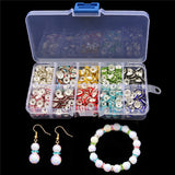 Metal Crystal Rhinestone Rondelles Spacer Beads Kit for Jewelry Making