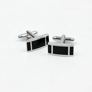Vintage Metal Cufflinks Square Round Cuff-link Men Sleeve Button